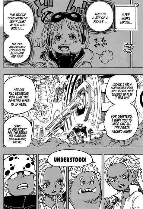 One piece chapter 1079 tcb - One Piece Chapter 1079 then shows Kid unconscious, as Killer, who tried to help Kid withstand the attack, coughs up blood and is unable to move. It appears the pair was defeated in a single attack ...